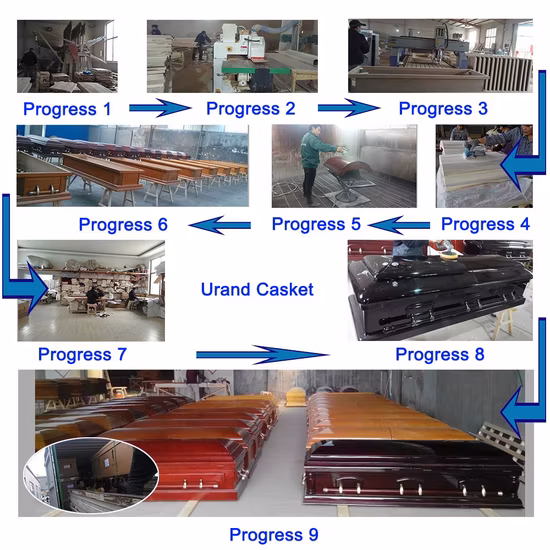 33-дюймовая большая шкатулка из шпона красного дерева вишневого цвета и гроб из Кении.